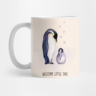 Welcome little one penguin Mug